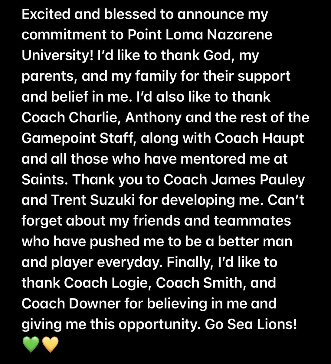JadenShloop's tweet image. 110% COMMITTED! 💚💛 @GamepointNation @stahoops @trentsuzuki @plnubasketball