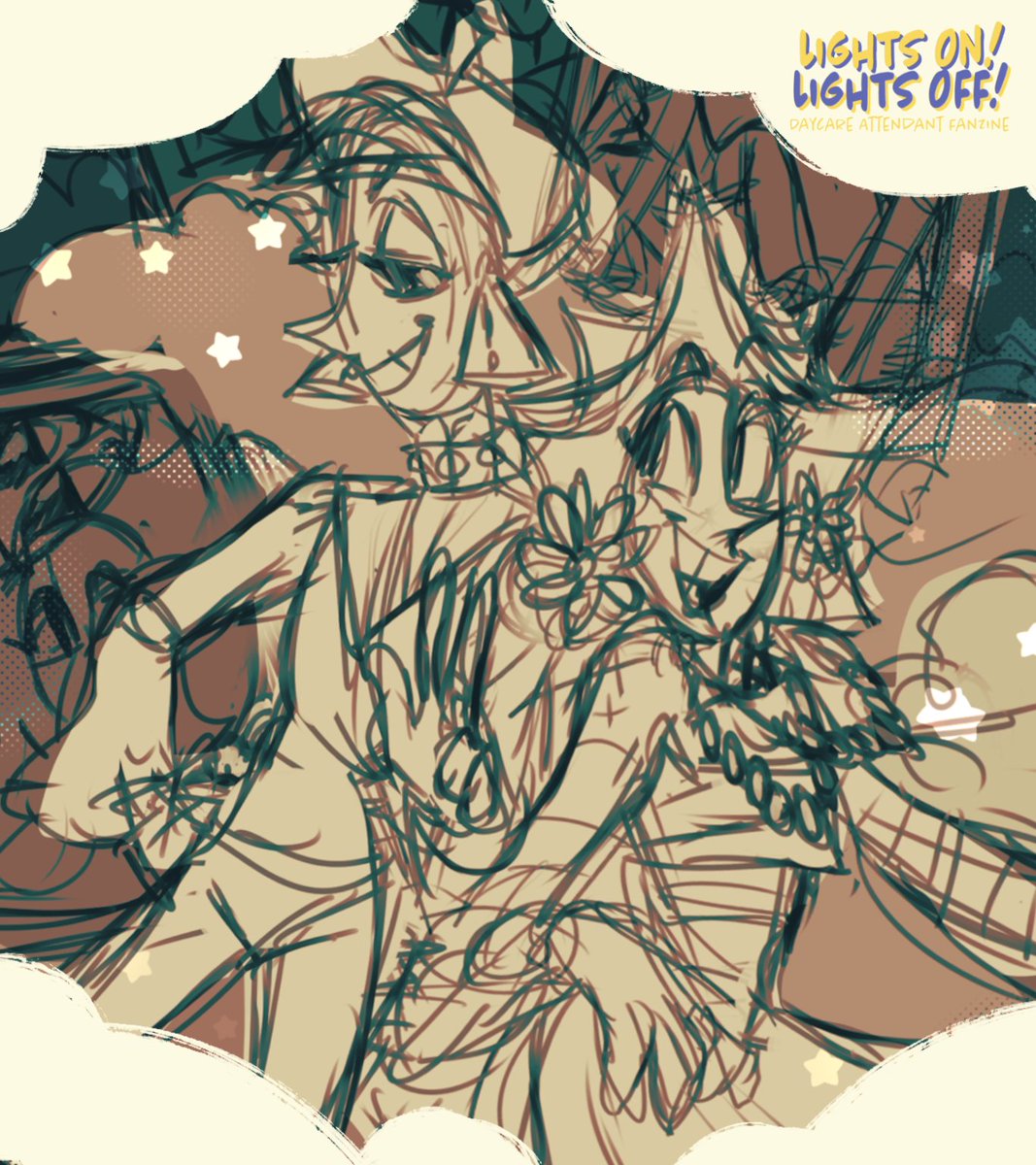 daycarefanzine's tweet photo. ☀️🌙 CHECK-IN ONE UPDATE 🌙☀️

Starlights &amp; twinkles! ✨

Here’s a sneak peek of some of the MARVELOUS pieces made by some of the zine’s very own superstars! Aren’t they perfect? https://t.co/gn8DV5NP2t