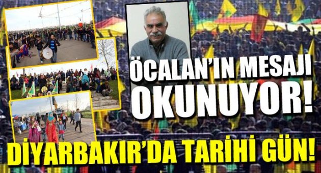 13-Onbinlerce PKK'lı Diyarbakır Meydanına toplandı Bebek Katilinin Mesajının Diyarbakır Meydanın da okuttular! Kim yaptı? AK PARTİ YAPTI !