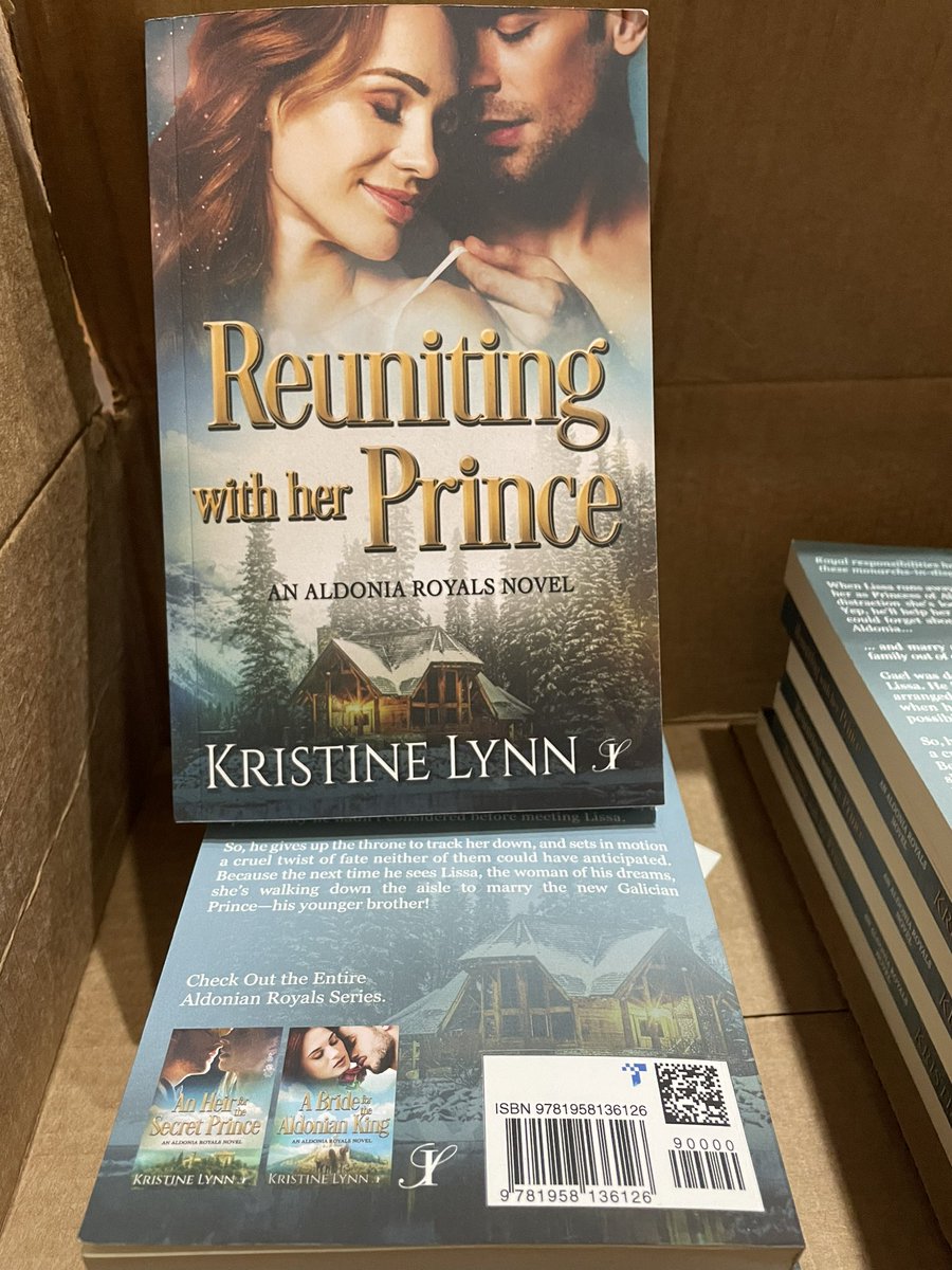 Kristinelauthor's tweet photo. My author copies of my newest secret prince books just arrived and they’re 👩🍳💋gorgeous!!! #bookdedication #amwritingromance #aldonianroyals @InkSpellPublish https://t.co/7R2fgbgM83
