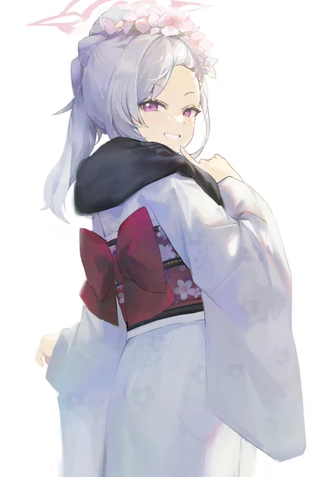 ムツキ #浅黄ムツキ #ブルアカ #ブルーアーカイブ #着物 #女の子  
