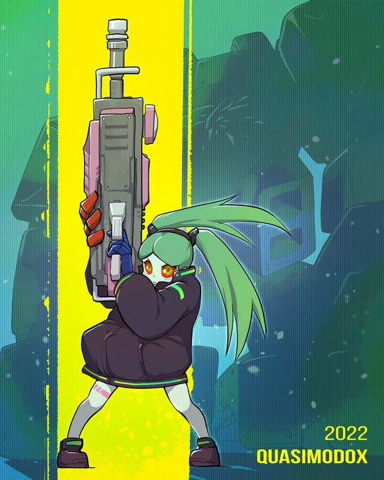 「huge weapon long hair」 illustration images(Latest)