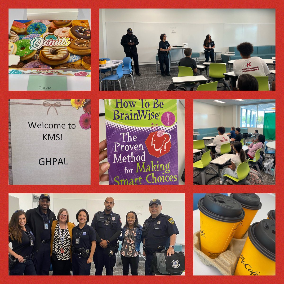 Student leaders from 6th, 7th, and 8th grade had a great time meeting with our GHPAL friends today! 🤩 Thank you to the Greater Houston Police Activities League! 🙌@GhpalMorales @GhpalBeaty @MrsSimmons_KMS @mrs_kmsconsel @cwoottie #KM
