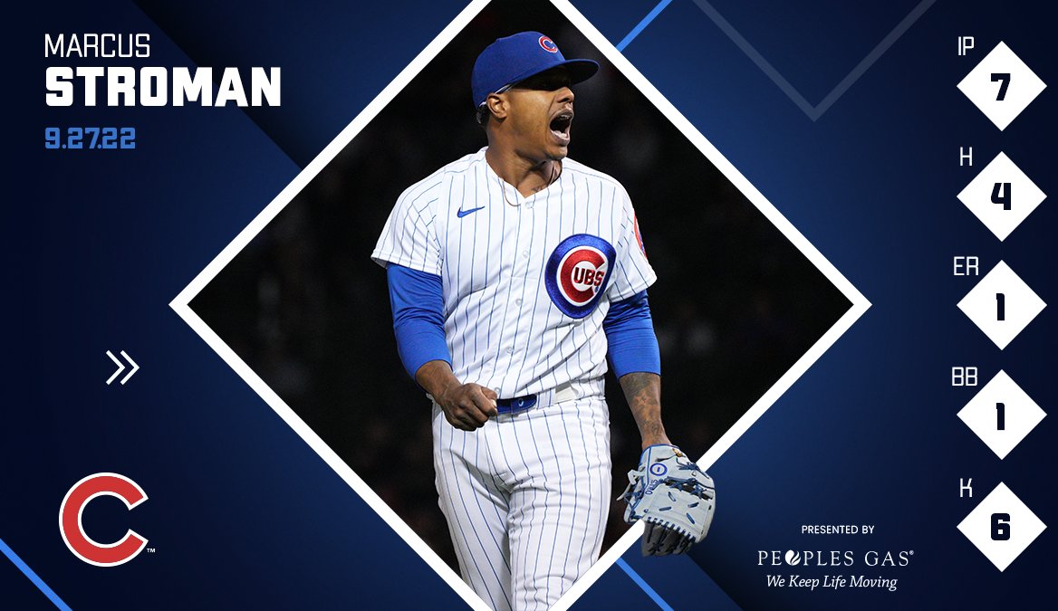 Chicago Cubs on X: Marcus Stroman has a 2.50 ERA over his last six starts!  @STR0🗣️  / X