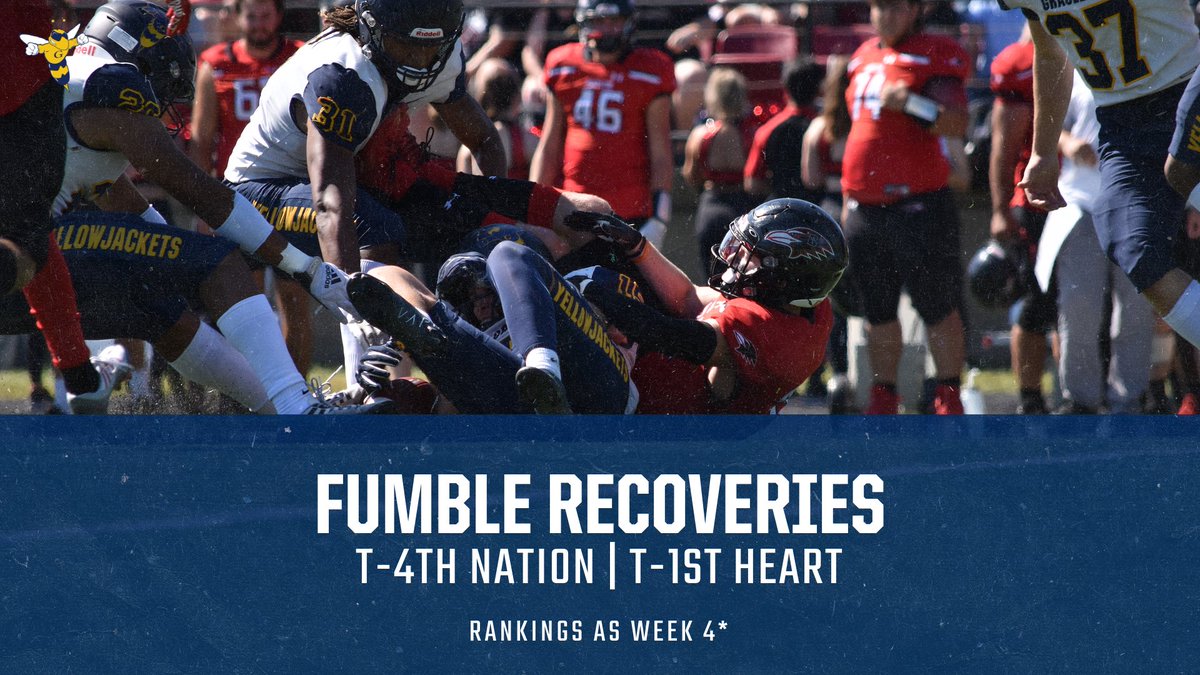 😤Yellowjacket 𝕯𝖊𝖋𝖊𝖓𝖘𝖊 forced FOUR fumbles this past weekend!😤

#OnlyTheTough