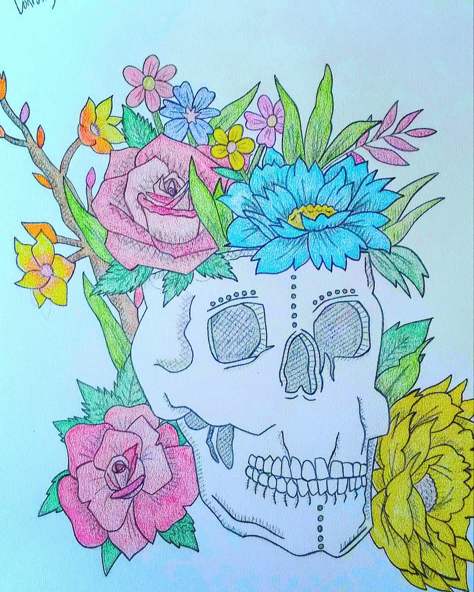 ArtConfusing's tweet image. &quot;💀🌺🥀Life &amp;amp; Death🥀🌺💀&quot;
#confusingart #new #art #design #lifeanddeath #life #death #skull #flowers #roses #myart #artist #ArtistOnTwitter #foryou #fyp #FYP #darkart #darkartist #macabre #macabreart #tattoo #tattooart #drawing #ArtOfTheDay #nyc #NycArt #ArtLovers #fypシ