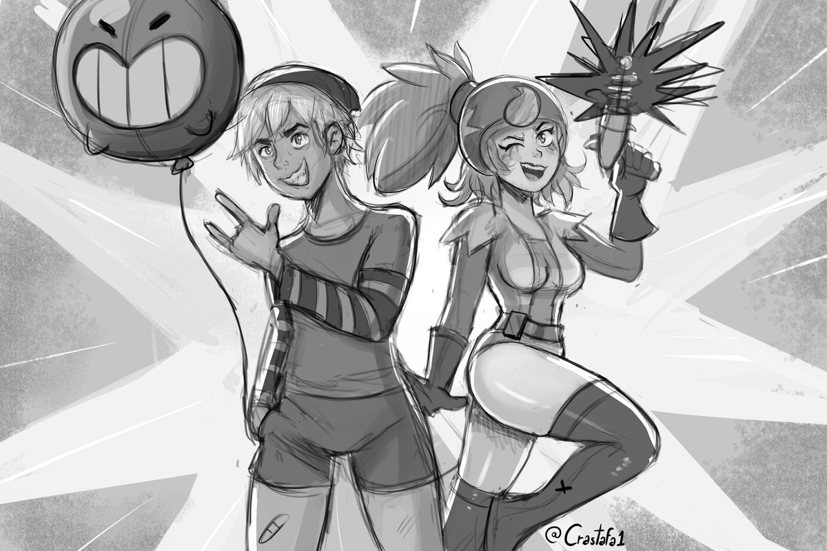 Crastafa1's tweet photo. Gus &amp; Janet🔥🎈
Which others duos would you like to see?🌞

#brawlstarsart #BrawlStars https://t.co/v1dP95fLXJ