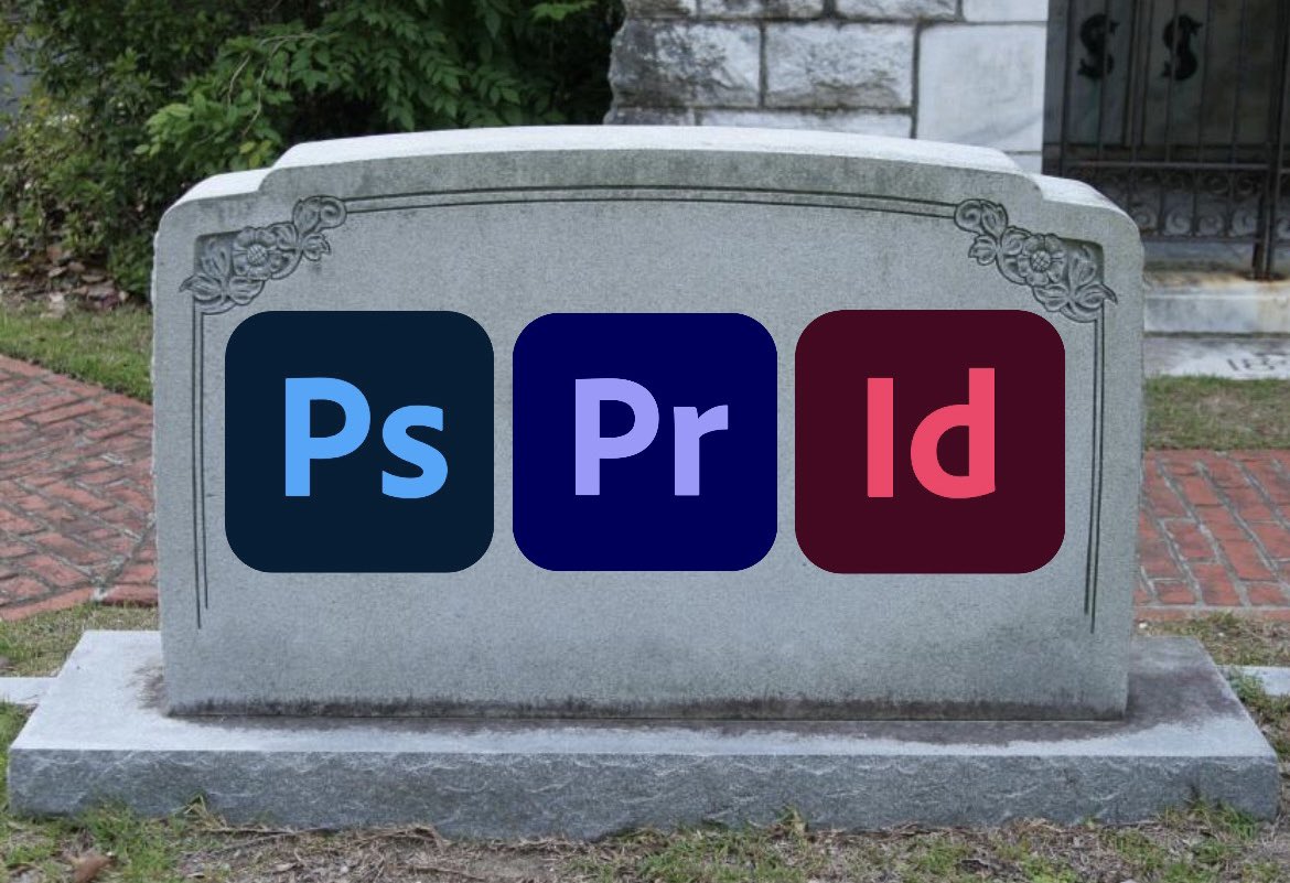 paulakileyy's tweet photo. kicking screaming vomiting this is the worst day of my life. after a year and a half, i lost access to my adobe student account. send thoughts and prayers (or your adobe login). 🕊🪦 https://t.co/7sSntTfVAC