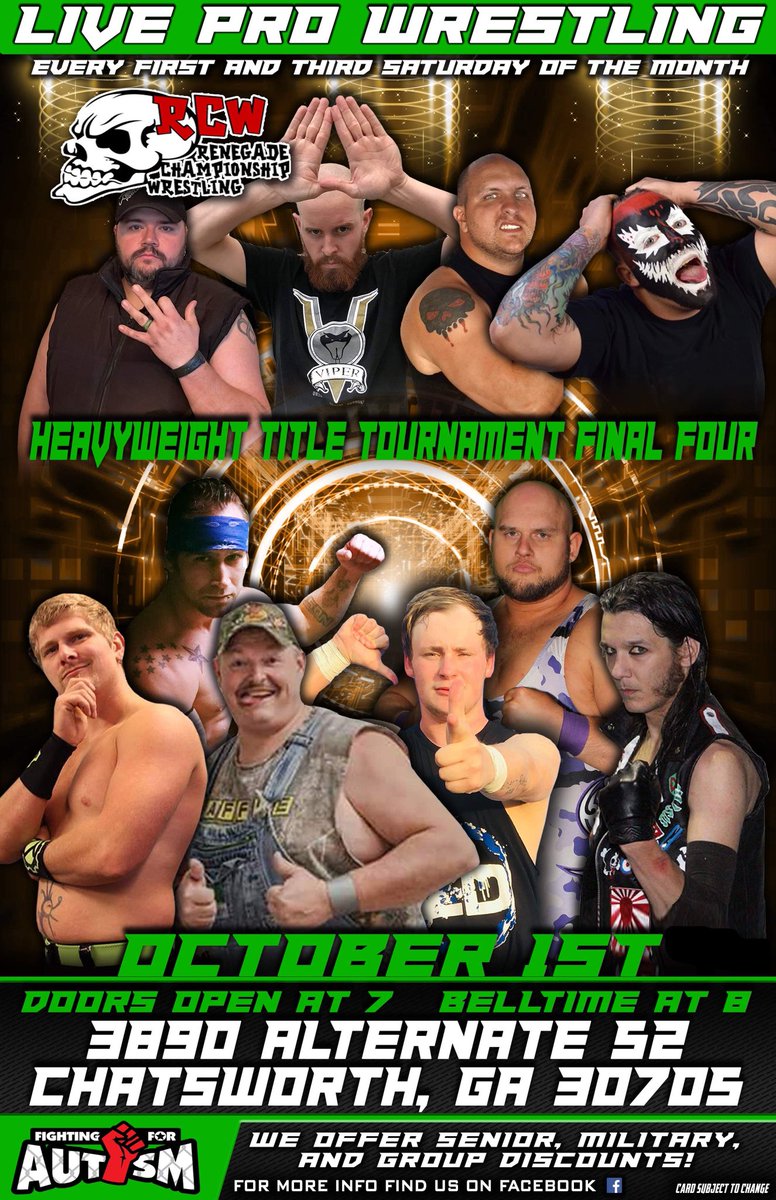 RCWChatsworth's tweet photo. Don’t miss our show this Saturday! https://t.co/PPVNKyuTTK