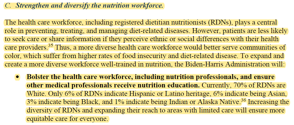 WHAAAAAA?!? White House Strategy calls to #diversifydietetics!!!! <a href="/tamarameltonRDN/">Tamara Melton MS RDN</a> <a href="/diversifyrdn/">Diversify Dietetics</a> See Page 20! <a href="/eatrightPRO/">eatrightPRO</a> #rdchat #WHConfHungerHealth