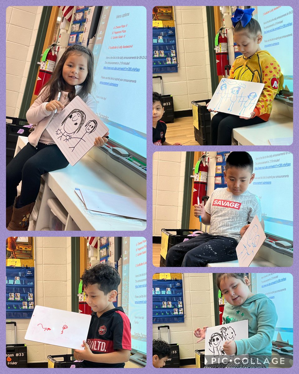 Los estudiantes ilustran sus sentimientos y comparten con sus compañeros durante la reunión matutina. <a href="/SunnyHill220/">Sunny Hill Elementary School</a> <a href="/MissNikkyOrtiz/">Nicole Ortiz</a> <a href="/LaMaestraFausto/">La Maestra</a> <a href="/edgar_dlm_gtz/">Edgar De La Mora</a> #SELinaction #OURfeelingsmatter learning to #express our emotions through pictures. 💜