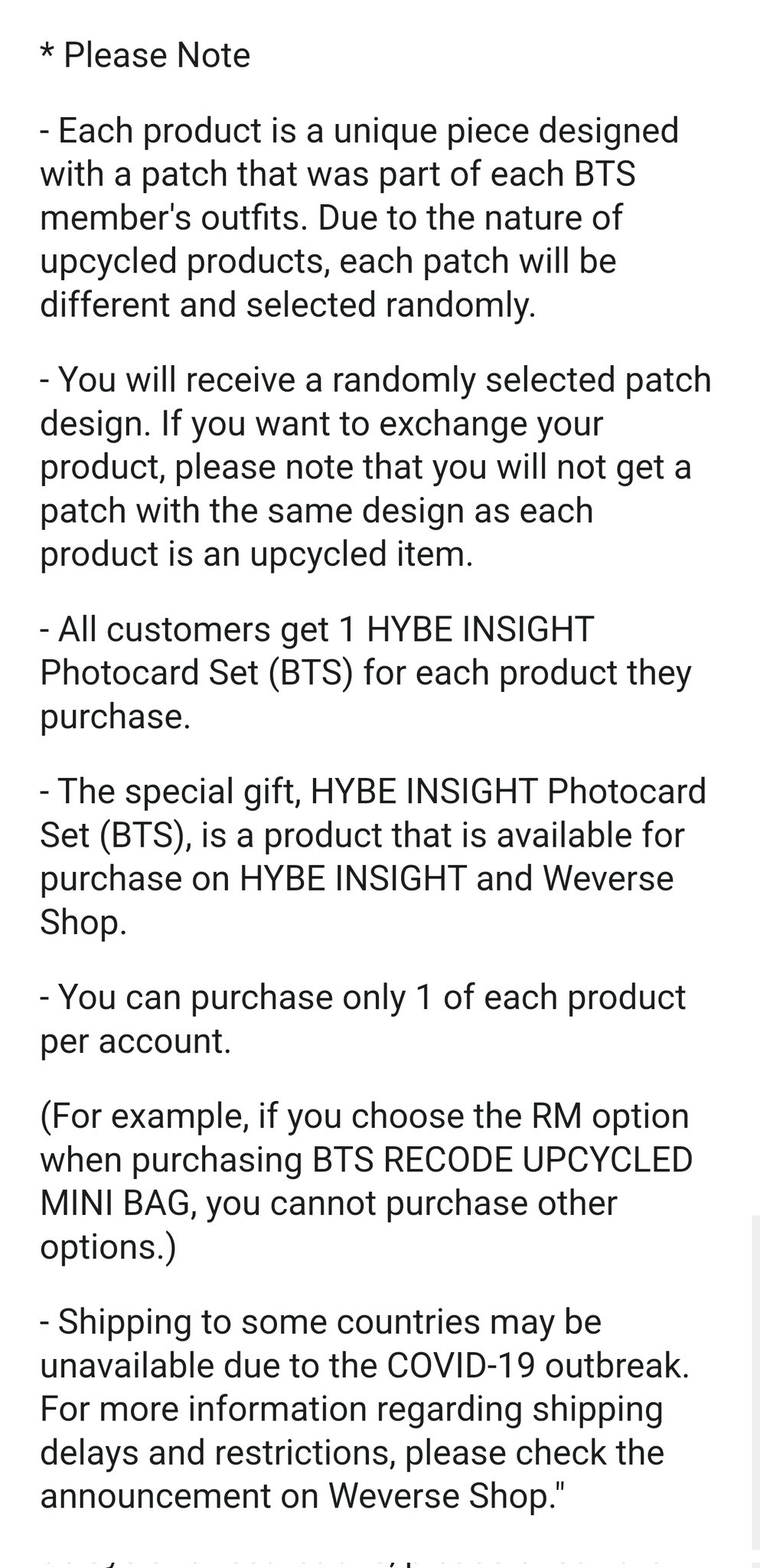BTS Merch⁷ on Twitter "[BTS X HYBE INSIGHT X RE;CODE] SPECIAL GIFT