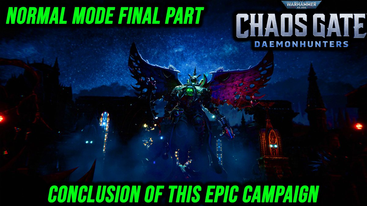 BroskyMighty's tweet photo. Warhammer 40K Chaos Gate Daemonhunters | Normal Mode | Final Part Epic C... https://t.co/m6QimwXLeT via @YouTube 

This is it. It's the final part of my playthrough and with it I can officially say that I finished playing it.

#warhammer40k #MightyBrosky #chaosgatedaemonhunters https://t.co/FrTyLV6UBZ