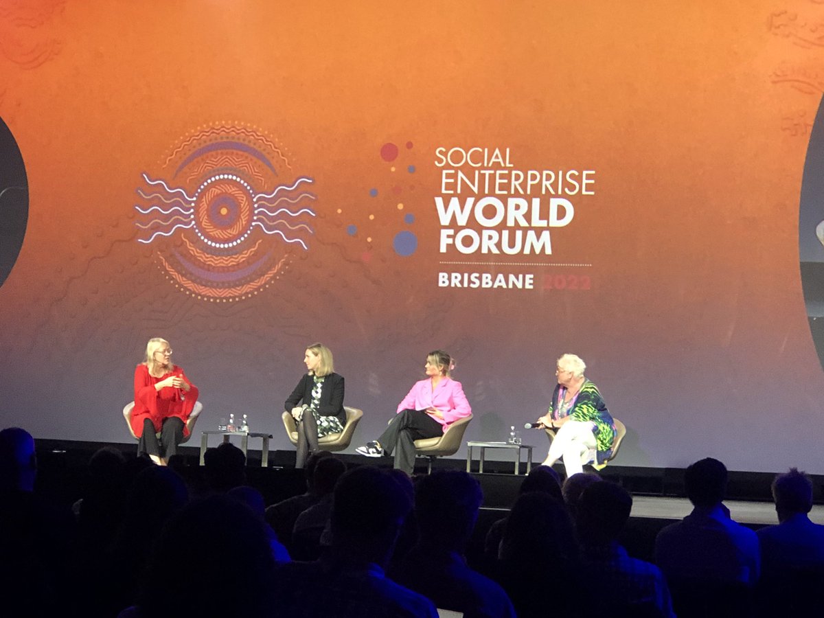 4 brilliant global female social changemakers <a href="/AudetteExel/">Audette</a> #izzyfenwick #annielewingoogle #lindabrown. Thank you <a href="/_SEWF/">SEWF - Social Enterprise World Forum</a> <a href="/SASocEnt/">South Australia Social Enterprise Council</a> <a href="/Collab_4_Good/">Collab4Good</a> <a href="/PMalinauskasMP/">Peter Malinauskas</a>