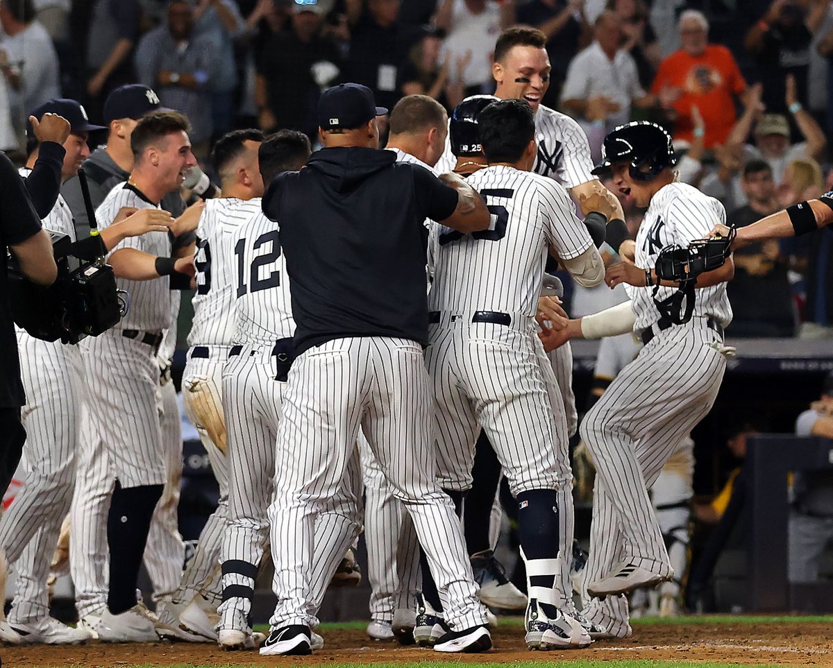 For the 20th time in franchise history, the New York Yankees are AL East Champions 🍾