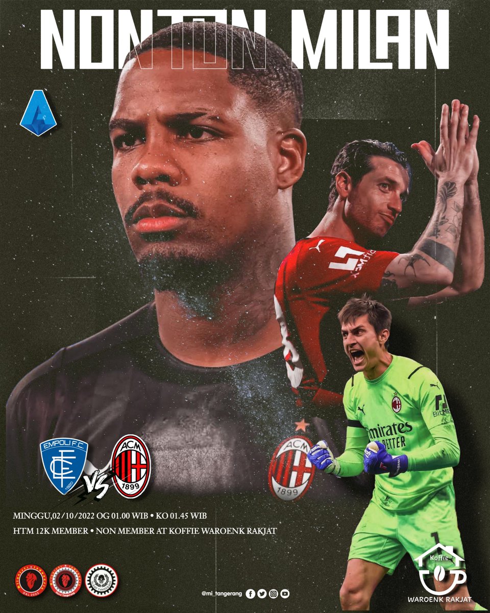 NOMIL IZ BACK BAY BEY....

KUY RAMAIKAN NOMIL KALI INI, DARIPADA MALMING SENDIRIAN 😆😆😆

MENDING NONTON MILAN with MILITAN 🔥🔥

INPO LEBIH LANJUT SILAHKAN HUBUNGI :
(VESTU) 0898 412 1899
(BOLAY) 0896 5932 7547
(DEVI)___0823 0777 5779