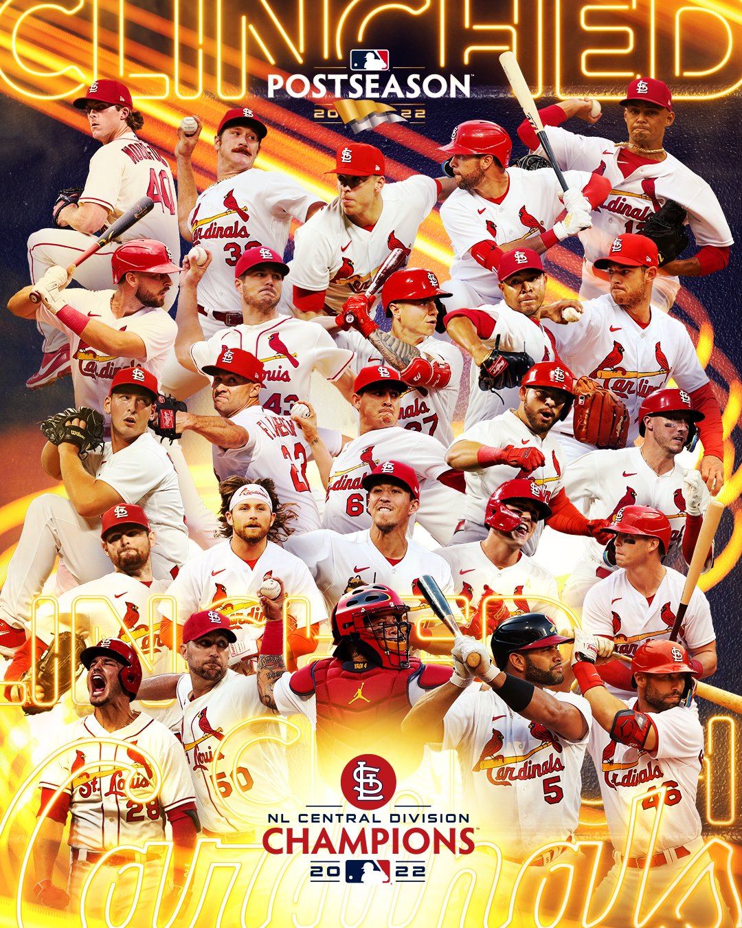 St Louis Cardinals Team Baseball 2022 Postseason The Central Is