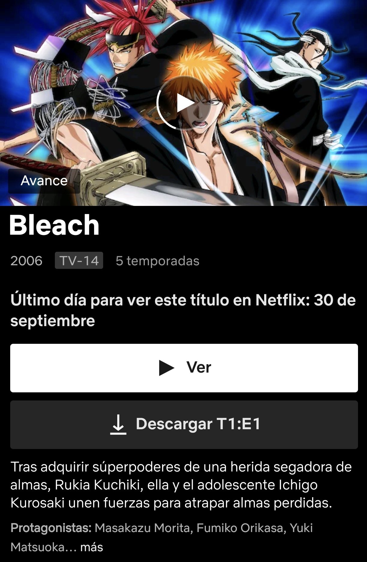 REMOVIDO! Anime BLEACH será RETIRADO da NETFLIX e HBO MAX em breve