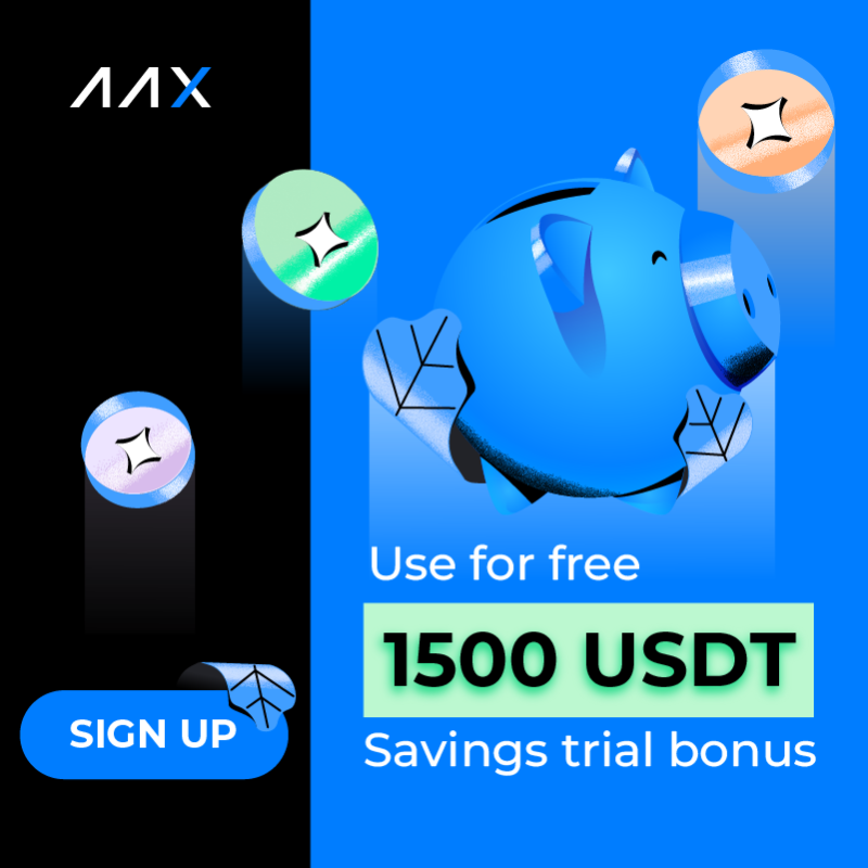 AAXExchange's tweet photo. ✅Get 1500 USDT savings trial bonus for FREE!
👉Click the link https://t.co/qKuPF5VLCy
👉Sign up with email and complete identification（KYC1）
✅It will be credited within one working day! #BTC #ETH #GMT #APE #USDT #750UNewUserBenefits #BuyCoinsAtHalfPrice