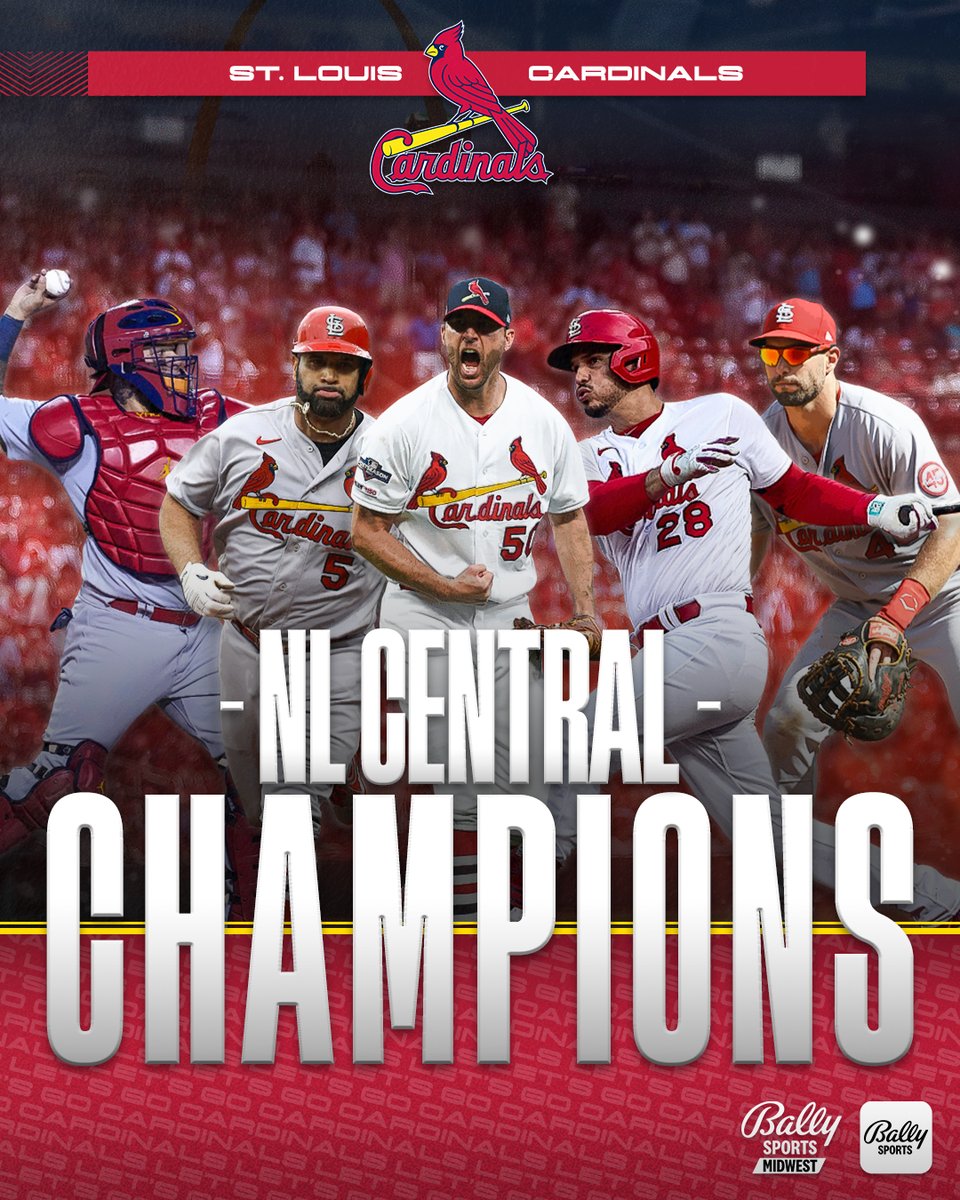FanDuelSN_MW's tweet photo. Playoff ticket: PUNCHED. 🎟
For the first time since 2019, the Cardinals are NL Central champs! #STLCards https://t.co/gZMawaVZOo