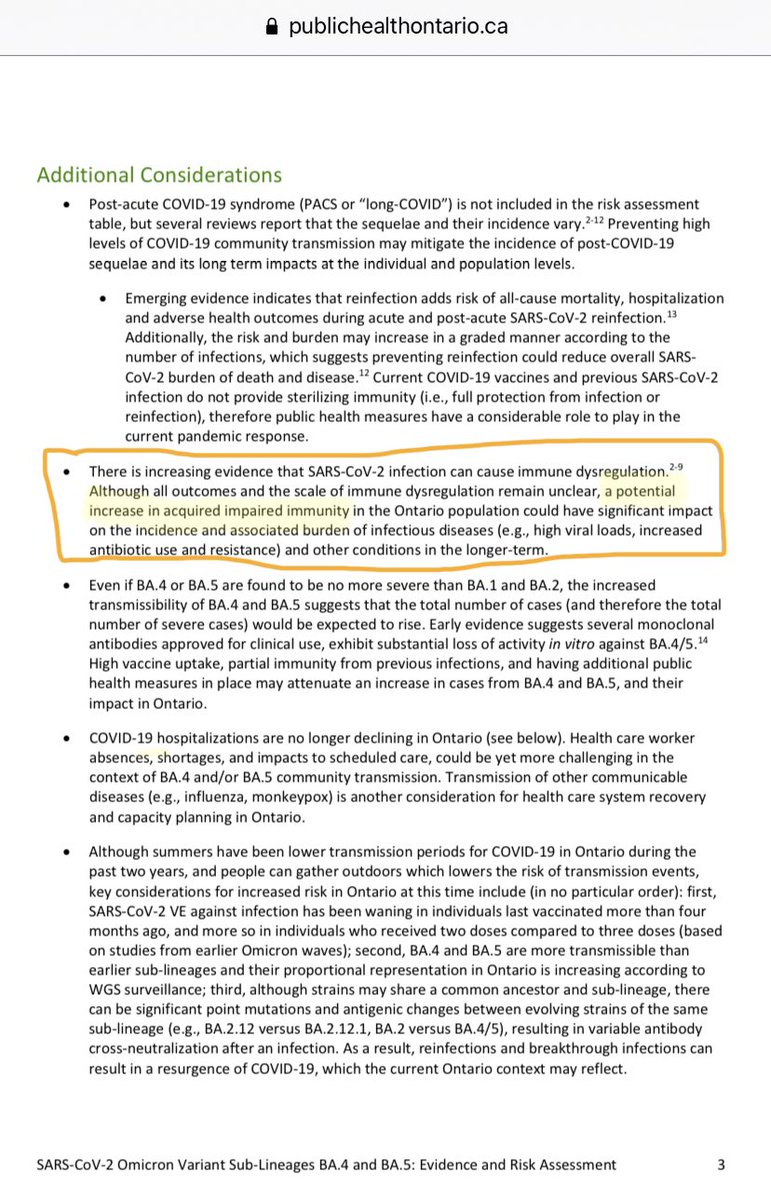 lisa_iannattone's tweet photo. Back in July, Public Health Ontario warned that we’re looking at a “potential increase in acquired impaired immunity that could have significant impact on the incidence and burden of infectious diseases.” Is this why kids are so sick with common viruses? Is anyone investigating? https://t.co/33nLPkWt01
