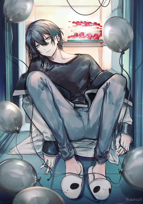 二年前のケーキ .zip--解凍中………………#黛灰生誕祭2022   #黛灰誕生祭2022  #灰画 