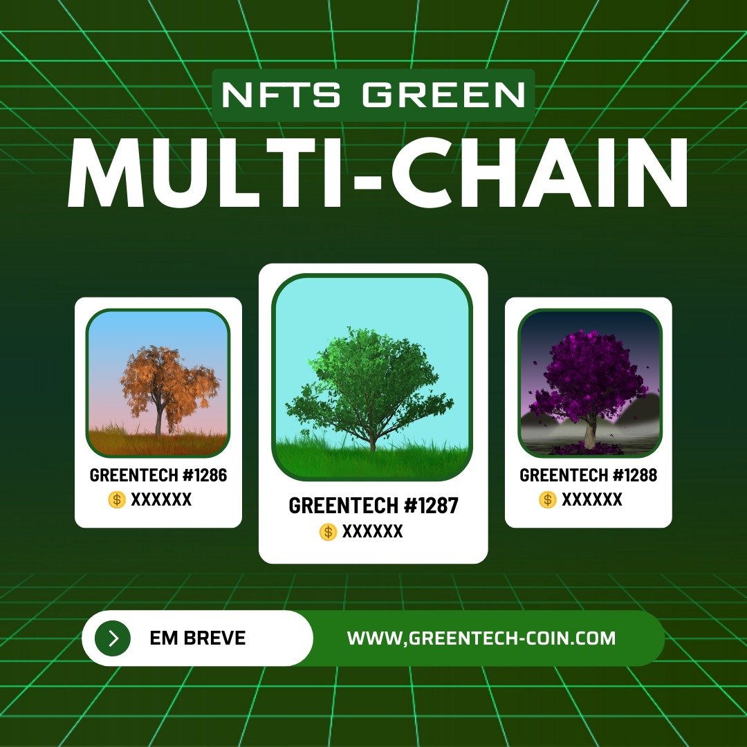 Gtechcoin's tweet photo. As NFTs Green serão disponibilizadas em
#multichain, para garantir ainda mais resultados
positivos e agregar valor ao projeto! Estamos
desenvolvendo esse sistema para a greentech, para
que todos os #holders obtenham o máximo do benefício
possível ao adquirir sua #NFT!
#btc #eth https://t.co/t4Oq2Rim2p
