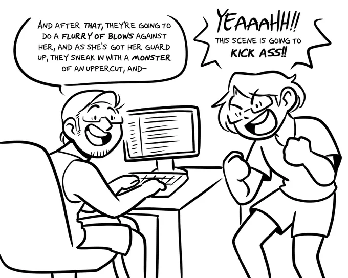 Making fight scenes in webcomics 