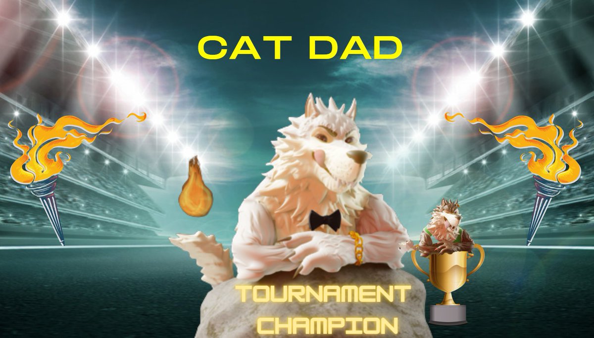 It was a hard-fought 4 Round Tournament! <a href="/LordJoyceth/">Cat Dad</a> (a.k.a. Cat Dad/ Darb) went undefeated in 4 battles to win Hungry Wolf 5792!

All of our Wolves fought hard and will no doubt be back for the next <a href="/HungryWolvesNFT/">Hungry Wolves</a> tournament! 

Congrats to our Champion, Cat Dad! 🐺🏆