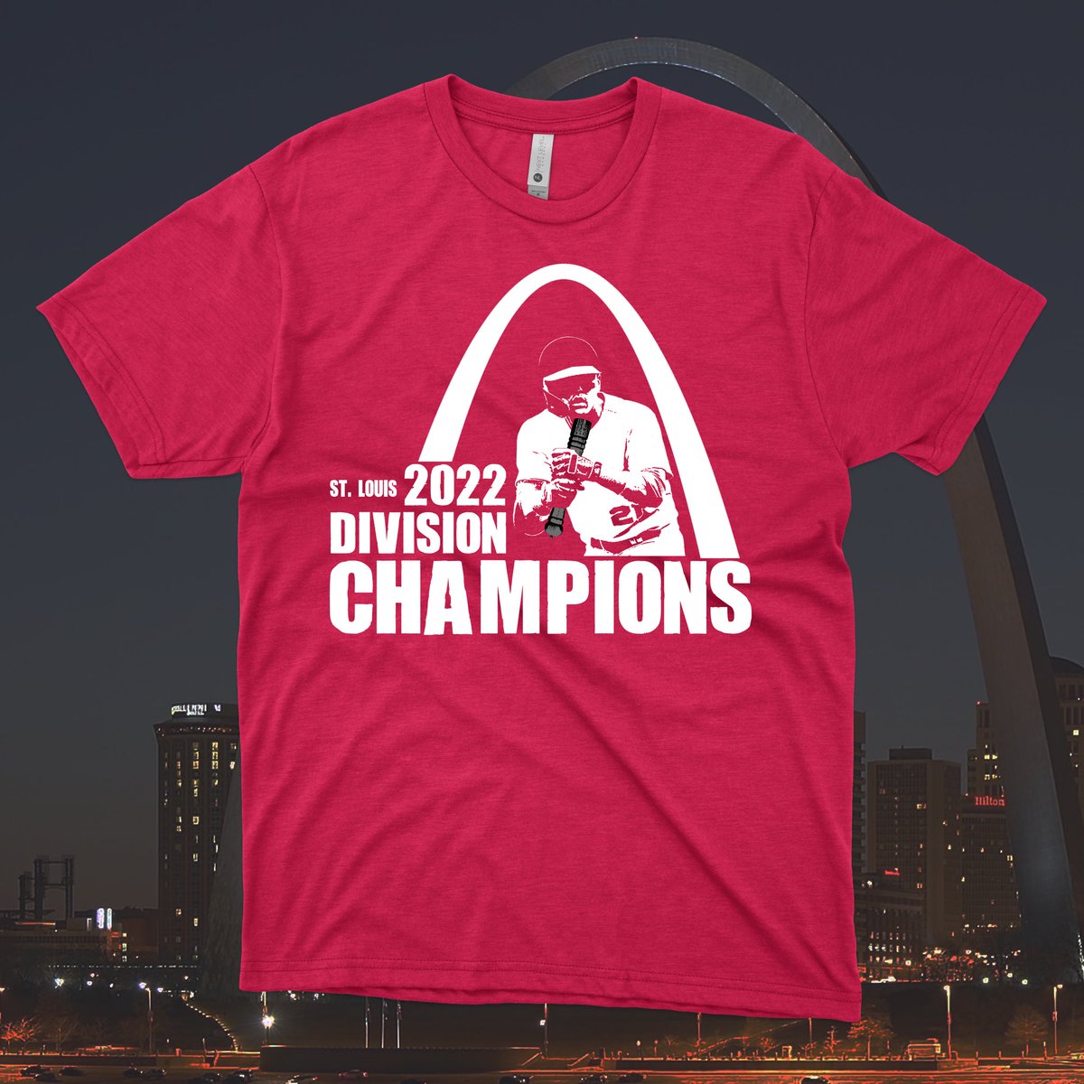 The #STLCards grinded their way to becoming Divisional Champs!

Commemorate what has been a great year with this high quality, blended shirt that is guaranteed to ship by the first playoff game!

(Use code “playoffs” for free domestic shipping) 

Purchase: STLSportsCentral.com