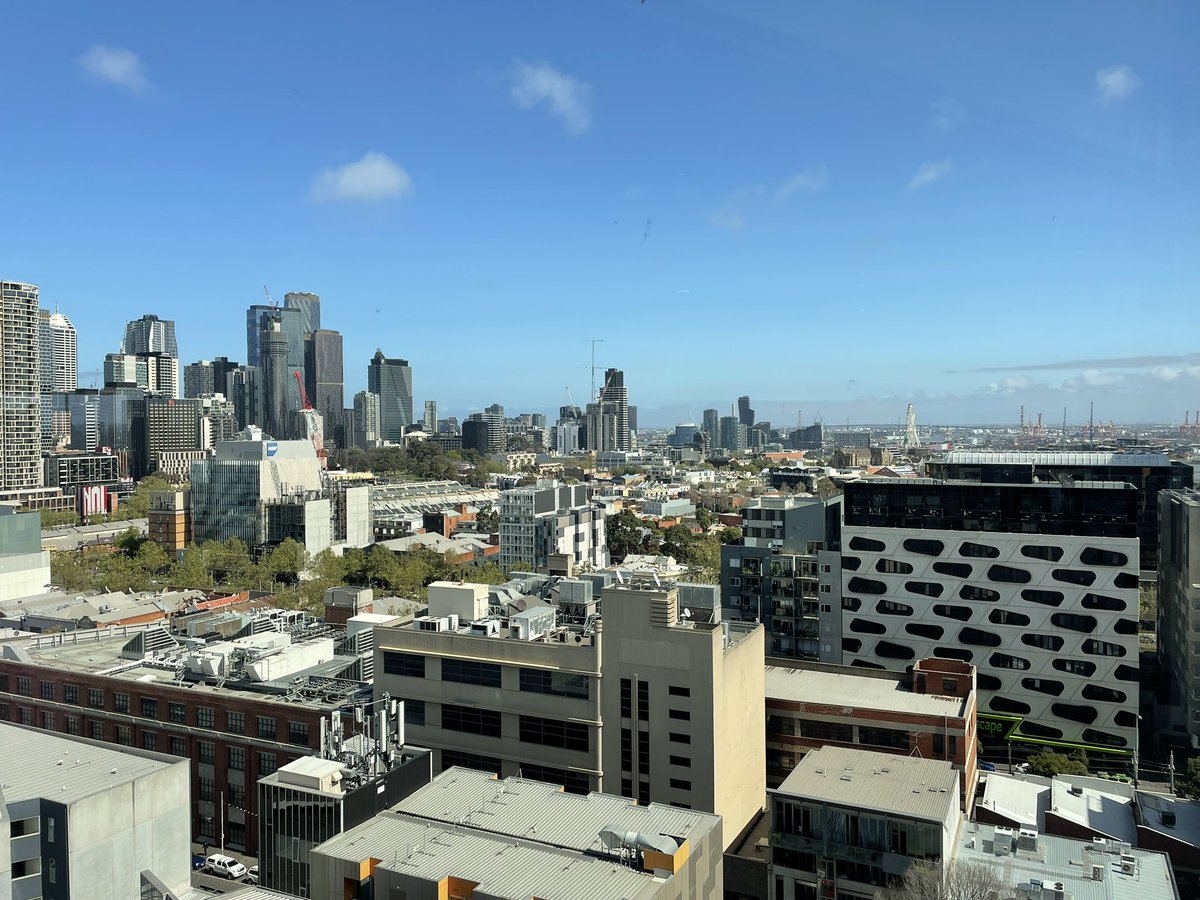 The weather in Melbourne is picking up. Great views from the #WhyMD2022 conference.