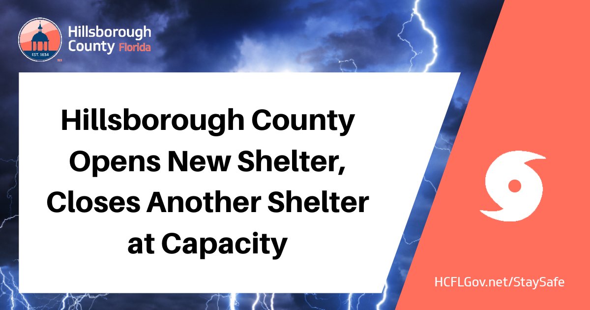 Hillsborough County has opened a new special-needs shelter at the Yuengling Center on the University of South Florida campus.

Details: bit.ly/3xXTErM