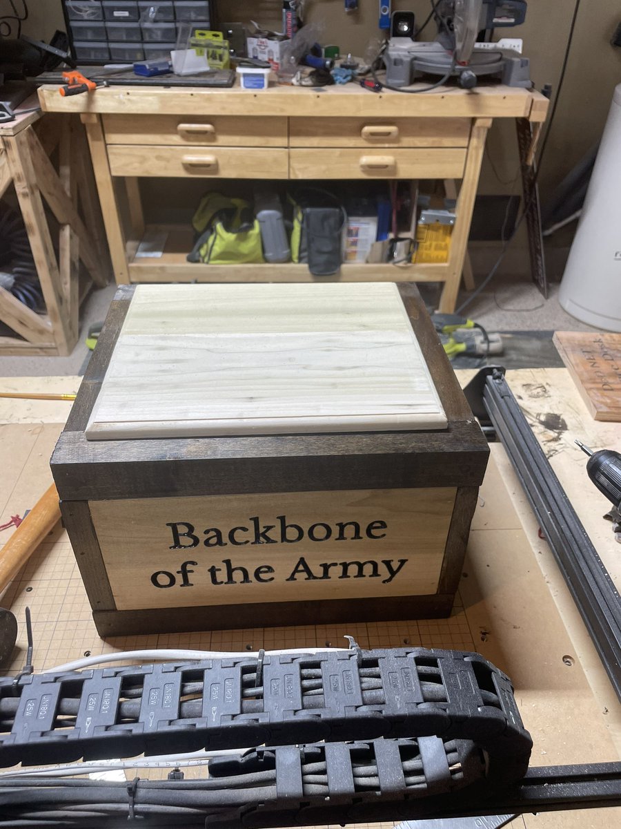 CSMGColon's tweet image. When ever I need a place to think, I walk into my garage and I build stuff. I really enjoy making sure my Soldiers leave the unit with something special.