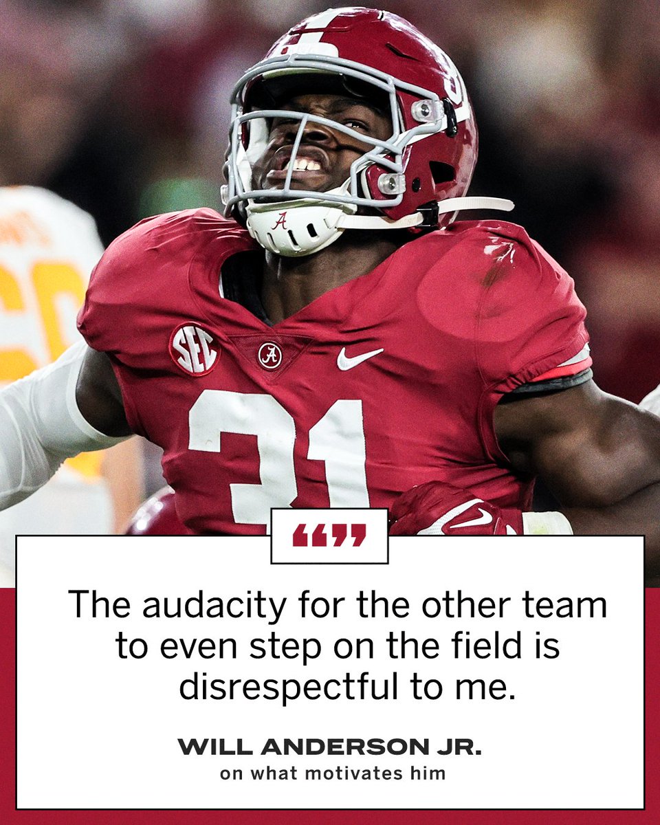 Will Anderson Jr. isn't messing around 😳 <a href="/AlabamaFTBL/">Alabama Football</a>