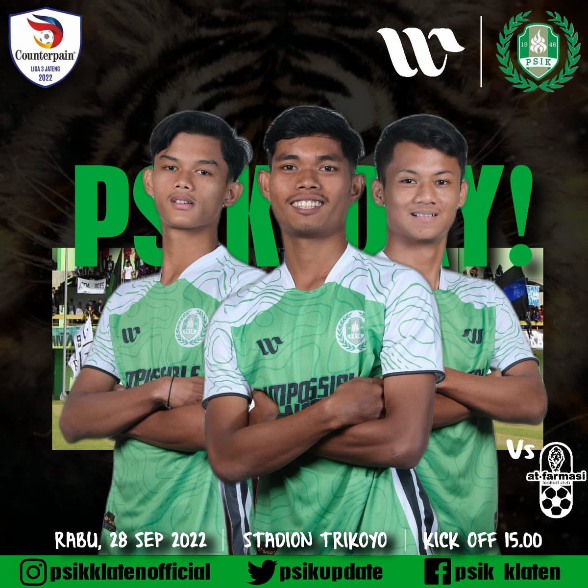 kabarklaten's tweet photo. #PSIKDay
Hari Ini
15:00
@ Stadion Trikoyo #Klaten
HTM 15k https://t.co/TUYuSHXOgN