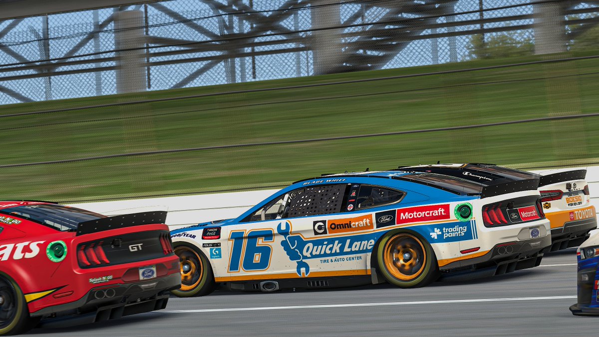 P12 tonight <a href="/TALLADEGA/">Talladega Superspeedway</a> in the @eNASCARCocaCola <a href="/iRacing/">iRacing</a> Series! Started in the back, had a good strategy that put us toward the front after pit stops, avoided some carnage and brought it home! #iRacing #eNASCAR

<a href="/woodbrothers21/">Wood Brothers Racing</a> 
<a href="/MQL_Racing/">Motorcraft/Quick Lane Racing</a> 
<a href="/WoodBrosGaming/">Wood Brothers Gaming</a>