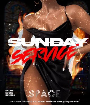Ariyonnmonae's tweet photo. 🚨ALL NEW🚨

SUNDAY SERVICE @spacehou 

❗️OPENING NIGHT OCT 9th❗️

DM FOR SECTION INFO 

#houstonnightlife #htxnightlife #houstonbottlegirls #htxbottlegirls #houstondjs #htxdjs #houstonpromoters #htxpromoters #pvamu #tsu #houstoncastingcall #htxcastingcall #htxcastingcalls https://t.co/CY7NfhbHqS