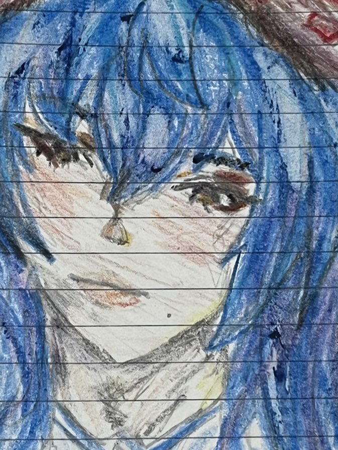 ilyaningning's tweet photo. unrelated to #studytwt but i drew ganyu using my brothers school crayons t-t #ganyu #genshintwt  #genshinimpact #genshin https://t.co/ygcLTMoy1A