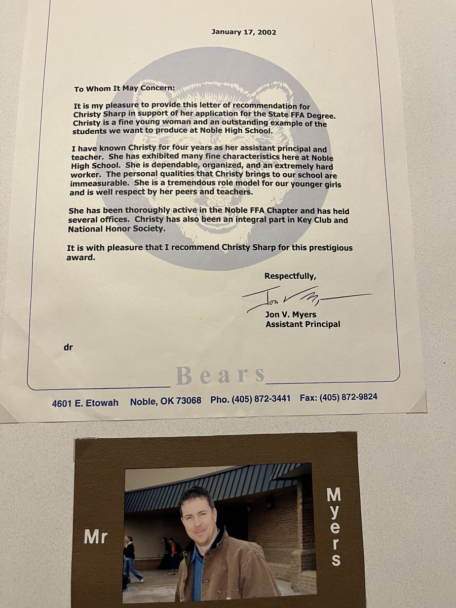 Looking through my State FFA scrapbook made in 2002 and found this. Time has flown by and still proud to be a Noble Bear! <a href="/jmyersnps/">Dr. Jon Myers</a>