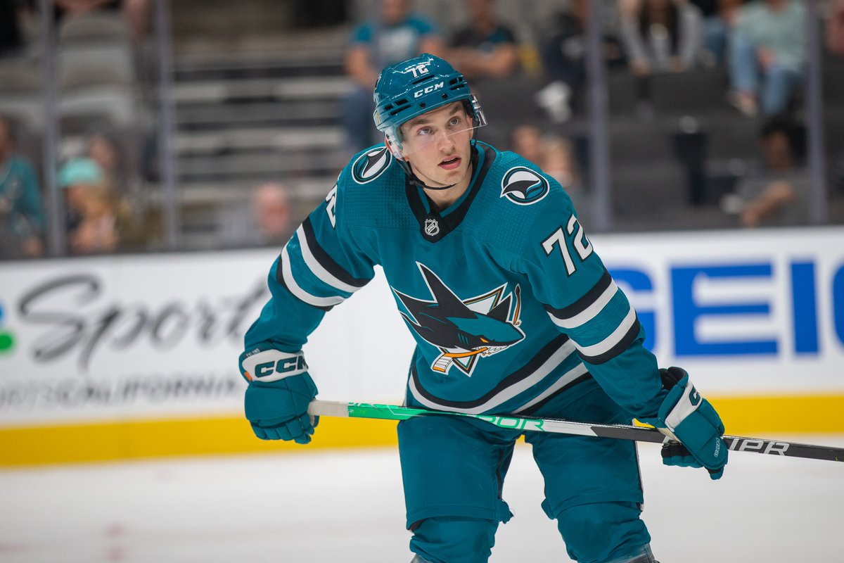 NHL's tweet photo. That all-teal feel. 🦈

You rockin' with the new @SanJoseSharks unis? https://t.co/PJeVqTstzT
