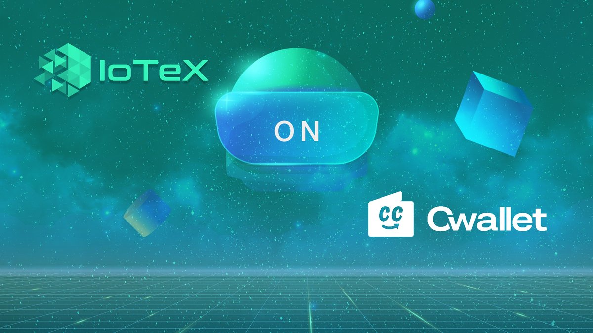 Great to have the strategic partnership with @iotex_io IoTeX - a decentralized platform connects real world devices to blockchain Dapps. Connect web3 and earn the future with us! Join Campaign&Win 3000 $IOTX: t.cwallet.com/tjVk @cctip_com rewards K8Yv4k #Cwallet #IoTeX