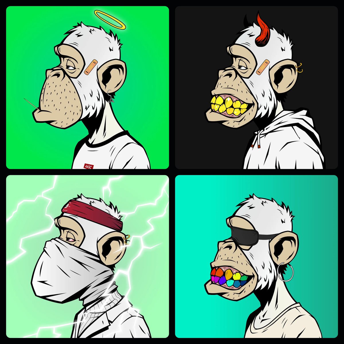 Didn’t ever really meant to make a Snow fur set but they really all came along one by one and i feel they complete each other ! See no evil , speak no evil , hear no evil? Purity in white 🙏 #AASC #Apeliquid <a href="/AzukiApeSC/">AzukiApeSC</a> <a href="/ApeLiquidio/">ApeLiquid</a> much love homie <a href="/aleph0ne/">Ⱥ𝖑𝖊𝖕𝖍</a> 🤙