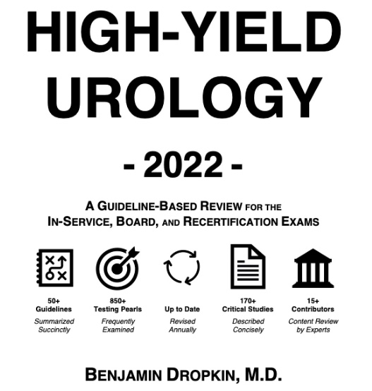 Preparing for <a href="/AmerUrological/">Amer. Urol. Assn.</a> in-service exam or <a href="/UroOnc/">Society of Urologic Oncology</a> <a href="/SUO_YUO/">YUO</a> OKAT exam? <a href="/HighYieldUro/">High-Yield Urology</a> by <a href="/BenDropkin/">Benjamin Dropkin</a> is a must!  Great up-to-date content for all levels of urologists! <a href="/UKYurology/">University of Kentucky Urology Residency Program</a> <a href="/VUMCurology/">Vanderbilt Urology</a> <a href="/UTSWUrology/">UT Southwestern Urology</a> <a href="/UroResidency/">UroResidency</a> <a href="/Uro_Res/">The Urology Applicant ⚕</a> <a href="/adam_baumgarten/">Adam Baumgarten</a> <a href="/SJHudak/">Steve Hudak</a> <a href="/allen_morey/">Allen Morey</a>