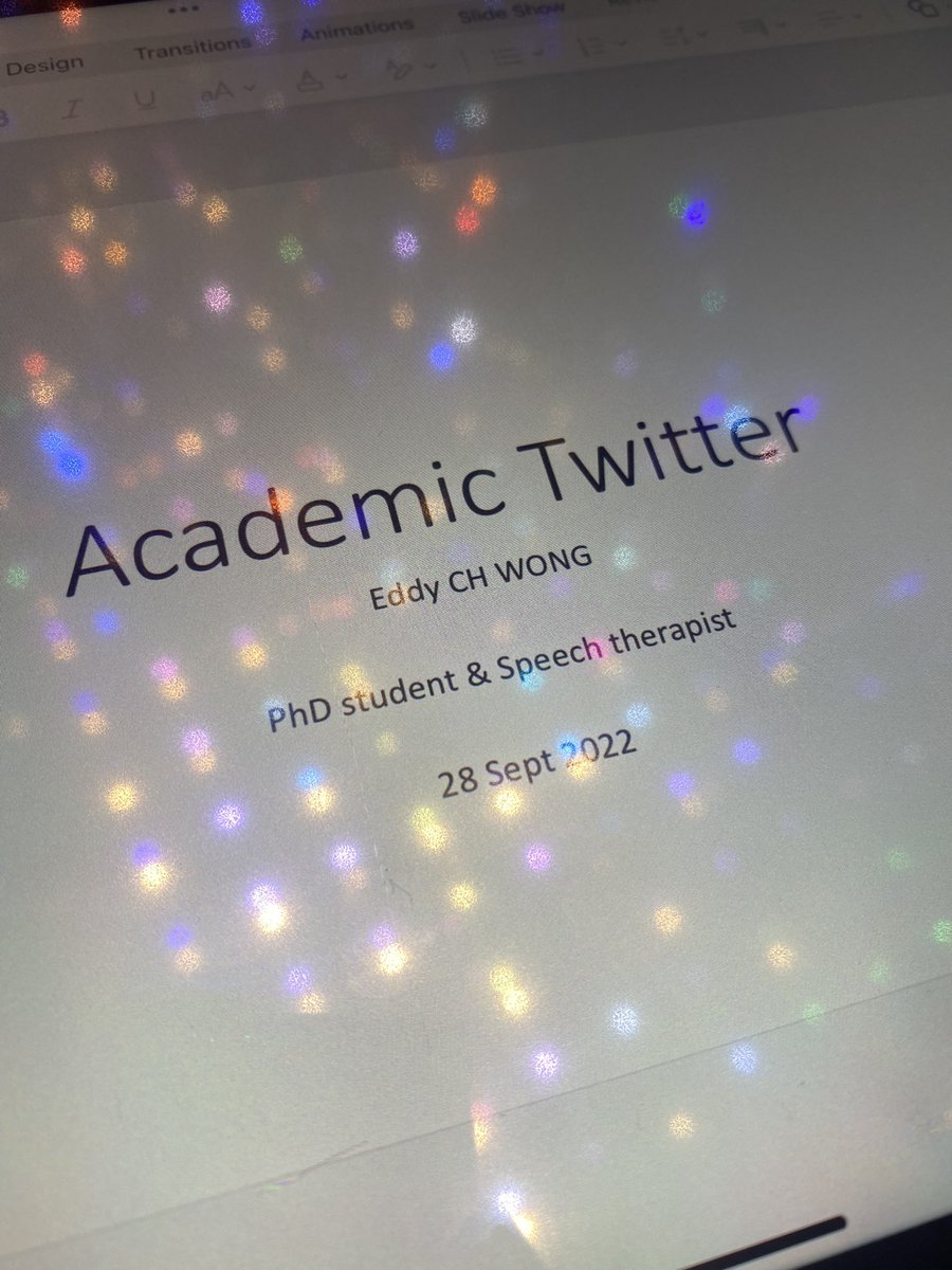 I just did a sharing in a departmental event about my experience with Twitter as a PhD student! ☺️