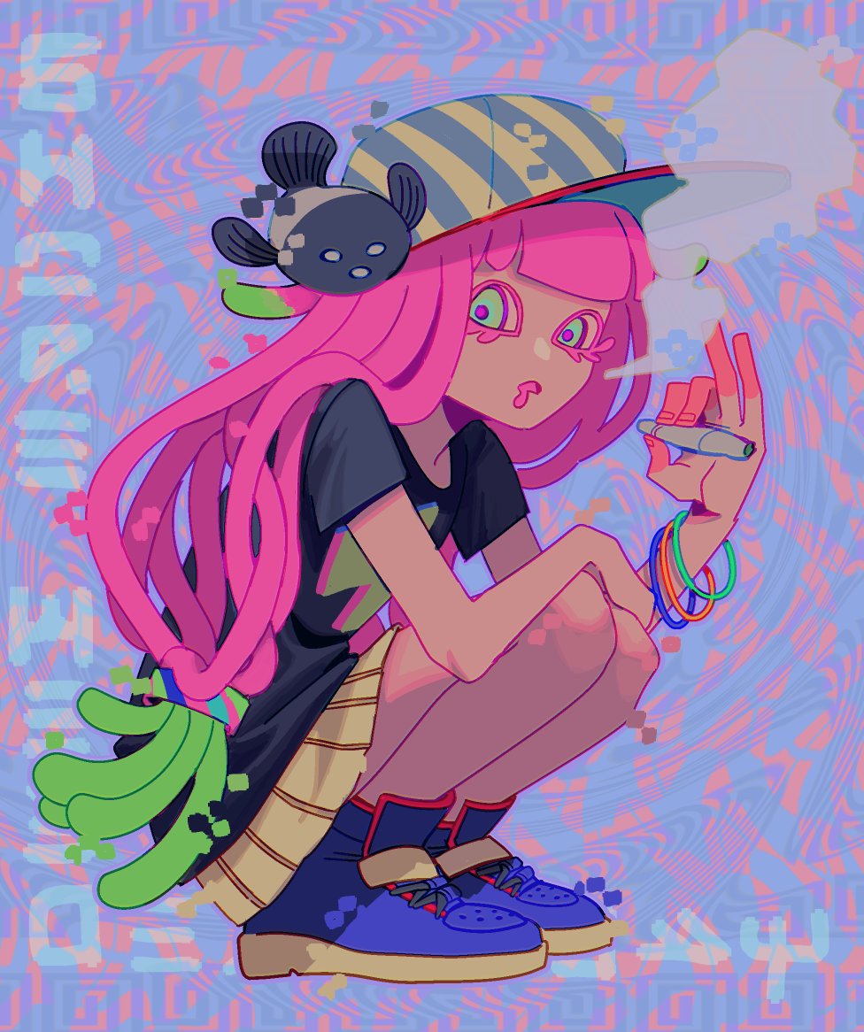 CAFFSTRINK's tweet photo. Anemone, an enemy anemone, anemone anatomy, an anne, nemo, and an other me  #splatoon3 https://t.co/DLky6P1GSN