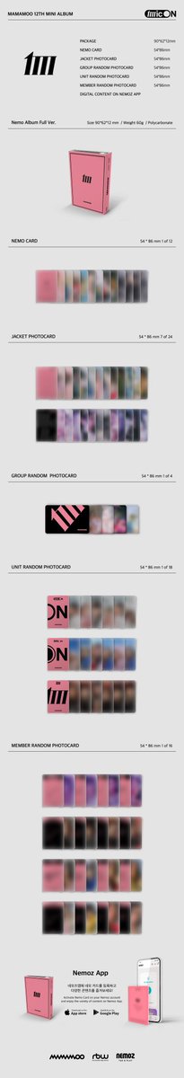 lunaestreIIad0s's tweet photo. MAMAMOO 12th Mini Album <MIC ON> Pre order

2022.09.28 | 3PM KST 

1 x Booklet
1x Lyrics Accordian Card
1 out of 4 4 Cut Photo
1x Sticker
2 out of 16 Photocard
1 out of 4 limited photocard
1 out of 4 poster

#MAMAMOO #마마무
#MAMAMOO_MicOn 
@RBW_MAMAMOO https://t.co/vQjkDJQfHL
