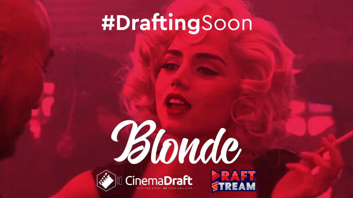 PlayCinemaDraft's tweet photo. BLONDE, starring Ana de Armas as Marilyn Monroe. Play the stars. BE your own star. #DraftingSoon #DFS #movies #gaming #DeFi #GameFi #iconic https://t.co/jbuBtBb1nY