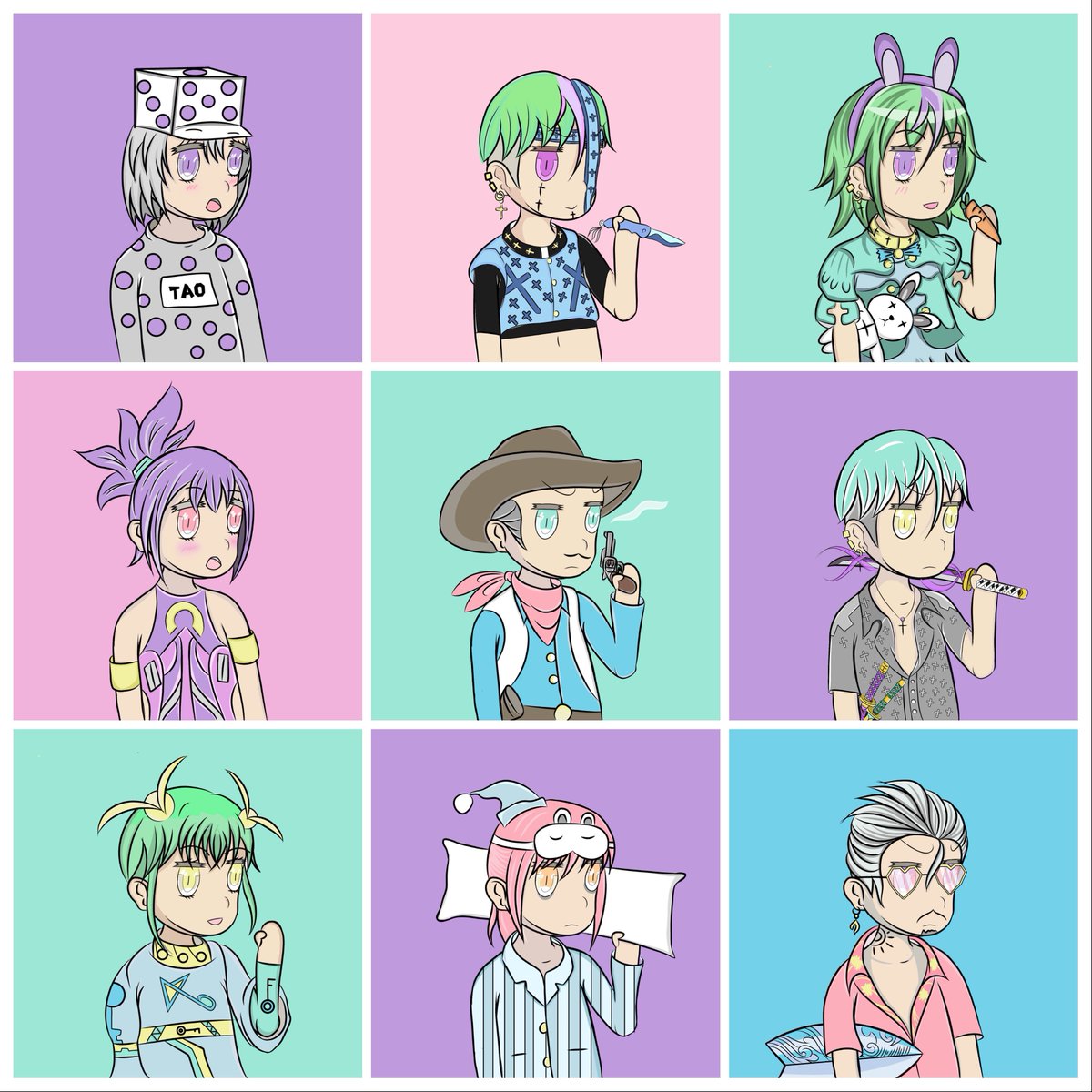 We’re a group of children under 15 who have gathered to create #NFTs supported and maintained by <a href="/pernysus/">PERNYSUS</a> Prices start at 0.01 $ETH
If you like our work, please buy it, to cheer up our next drawing, and of course in the future we will be great together.
 opensea.io/collection/mik…