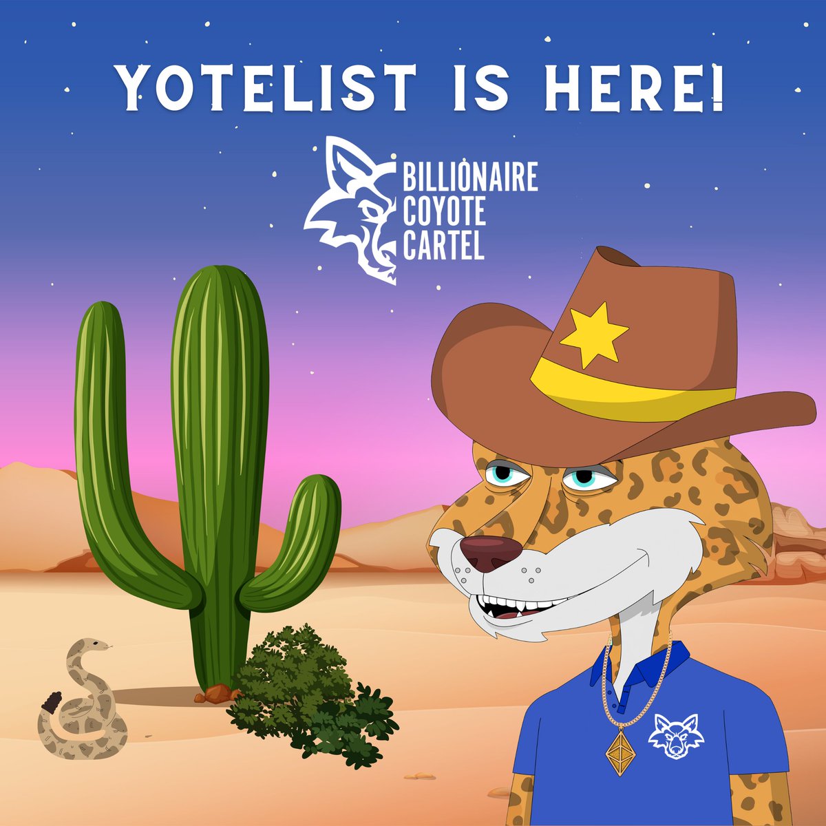 coyotecartelnft's tweet photo. Yotelist for the Expansion Mint is here! Join the discord to find out more! Link in bio. 

#nft #coyotecartel #yotelist https://t.co/QrO6fOYBHC