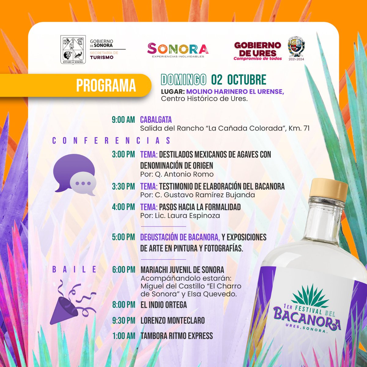 VisitSonora's tweet photo. ¡Este fin de semana nos vemos en el Festival del Bacanora en #Ures! ✨ https://t.co/tEbcUAyt6E